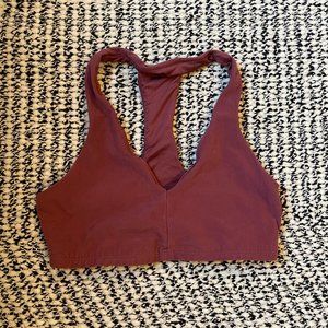 Alo yoga Base Sports Bra in color Rosewood size Small